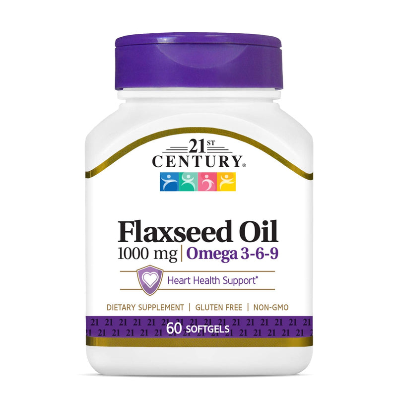 21st Century Flaxseed Oil 1000 mg Softgels, 60 Count (22407) 60 Count (Pack of 1) - NewNest Australia