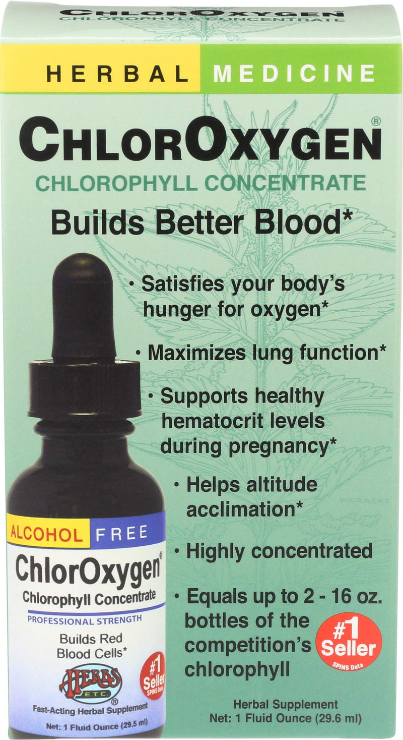 Herbs Etc, Chloroxygen Chlorophyll Concentrate, 1 Fl Oz - NewNest Australia