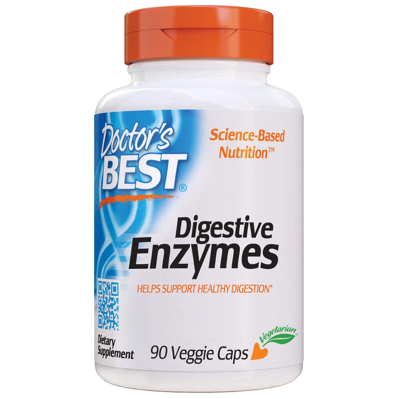 Doctor's Best Digestive Enzymes Non-GMO Vegetarian Gluten Free, 90 Veggie Caps - NewNest Australia