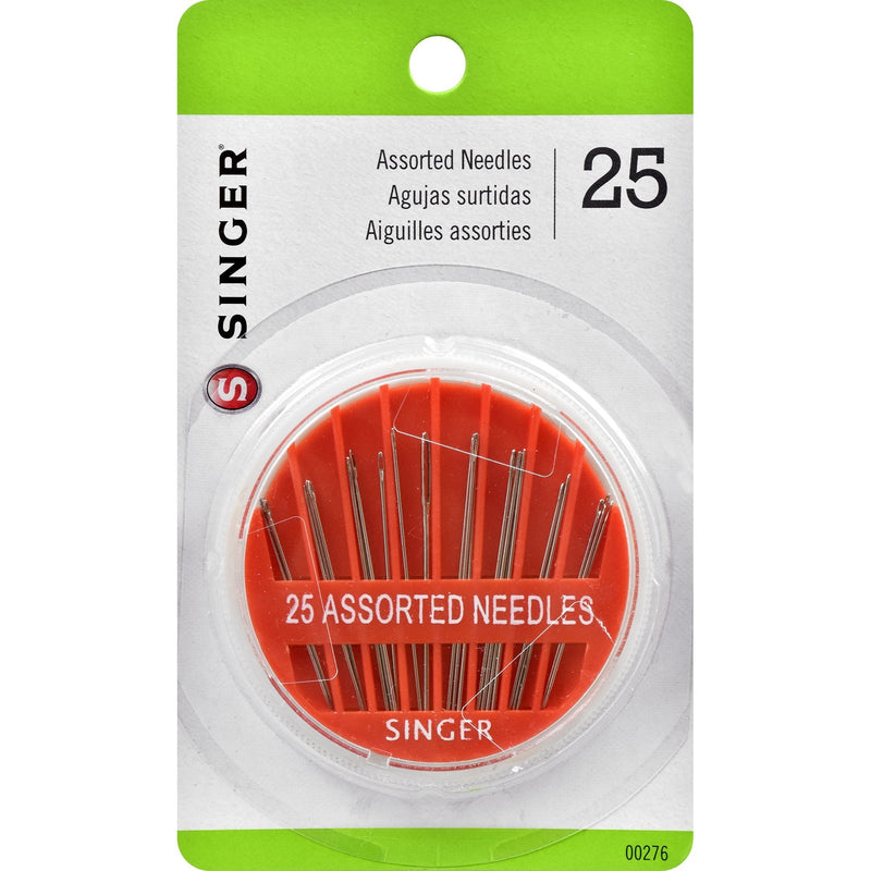 SINGER 00276 Assorted Hand Needles in Compact, 25-Count,Assorted 25/Pkg 1-Pack - NewNest Australia
