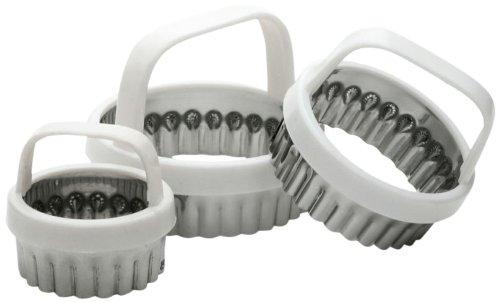 NewNest Australia - Norpro 3490, Metallic, Scallop Biscuit/Cookie Cutter, Set of 3, One Size 