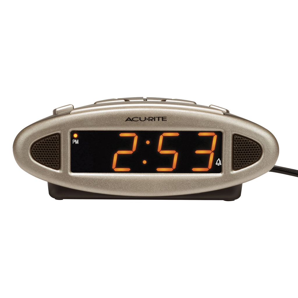 NewNest Australia - AcuRite 13027A Intelli-Time Digital Alarm Clock,Black 