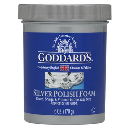 Goddards Silver Polisher Cleansing Foam with Sponge Applicator, Tarnish Remover, 6 oz 1 - NewNest Australia