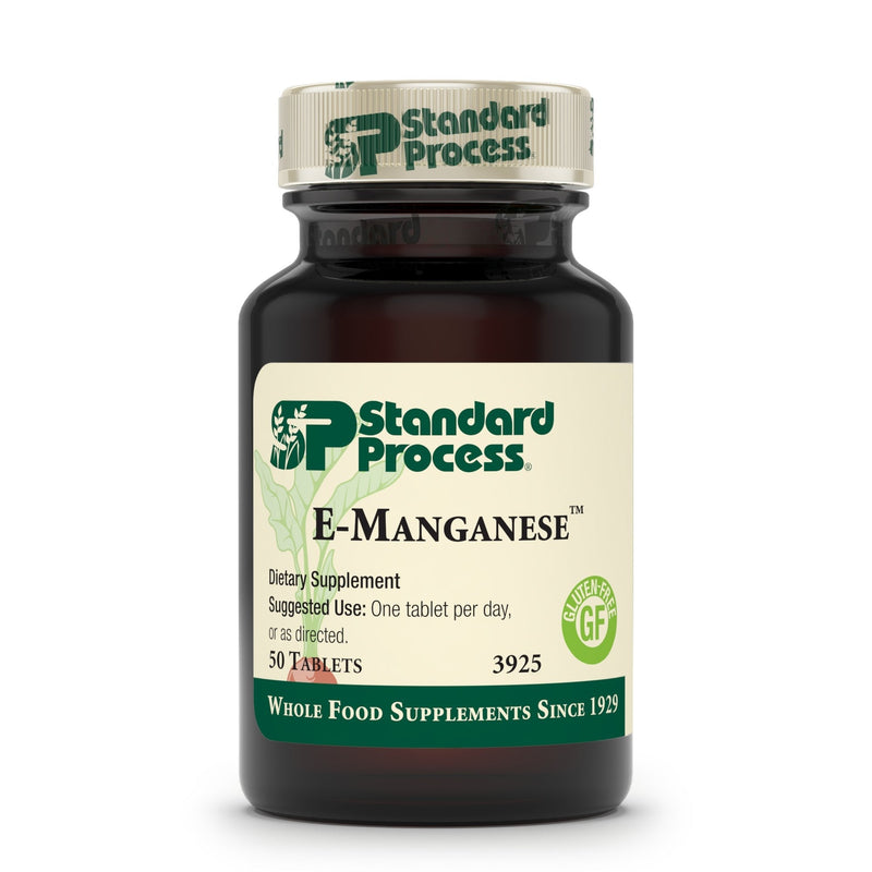 Standard Process E-Manganese - Pituitary Supplements - Pituitary Gland Supplements with Calcium Lactate, Ascorbic Acid, Calcium, Magnesium Citrate, Vitamin E, and Honey - 50 Tablets - NewNest Australia