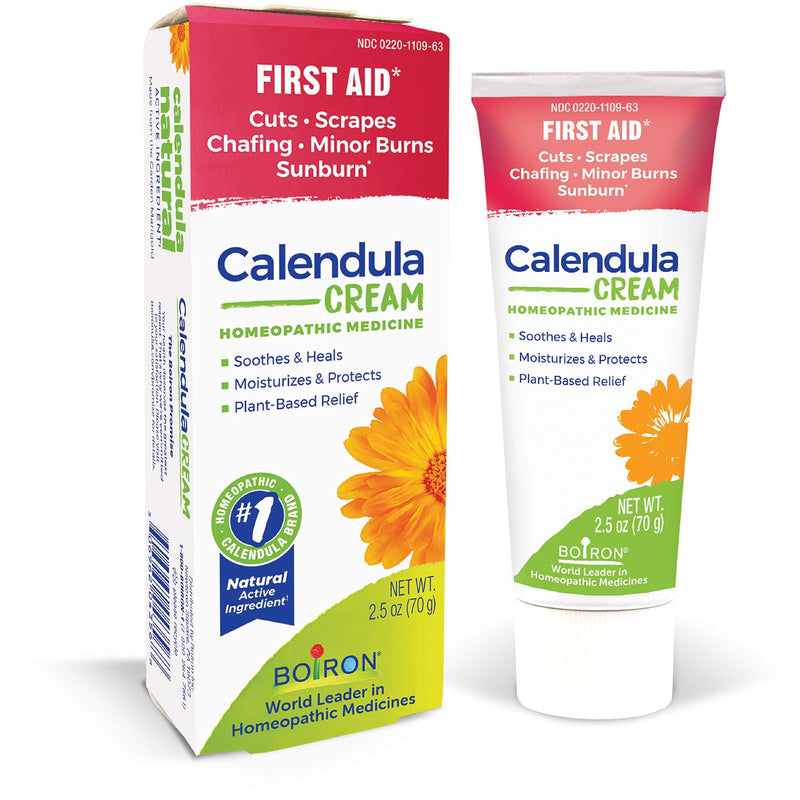Boiron Calendula, 2.5 Ounce, Topical First Aid Cream for Cuts, Scrapes, Chafing, and Sunburn - NewNest Australia