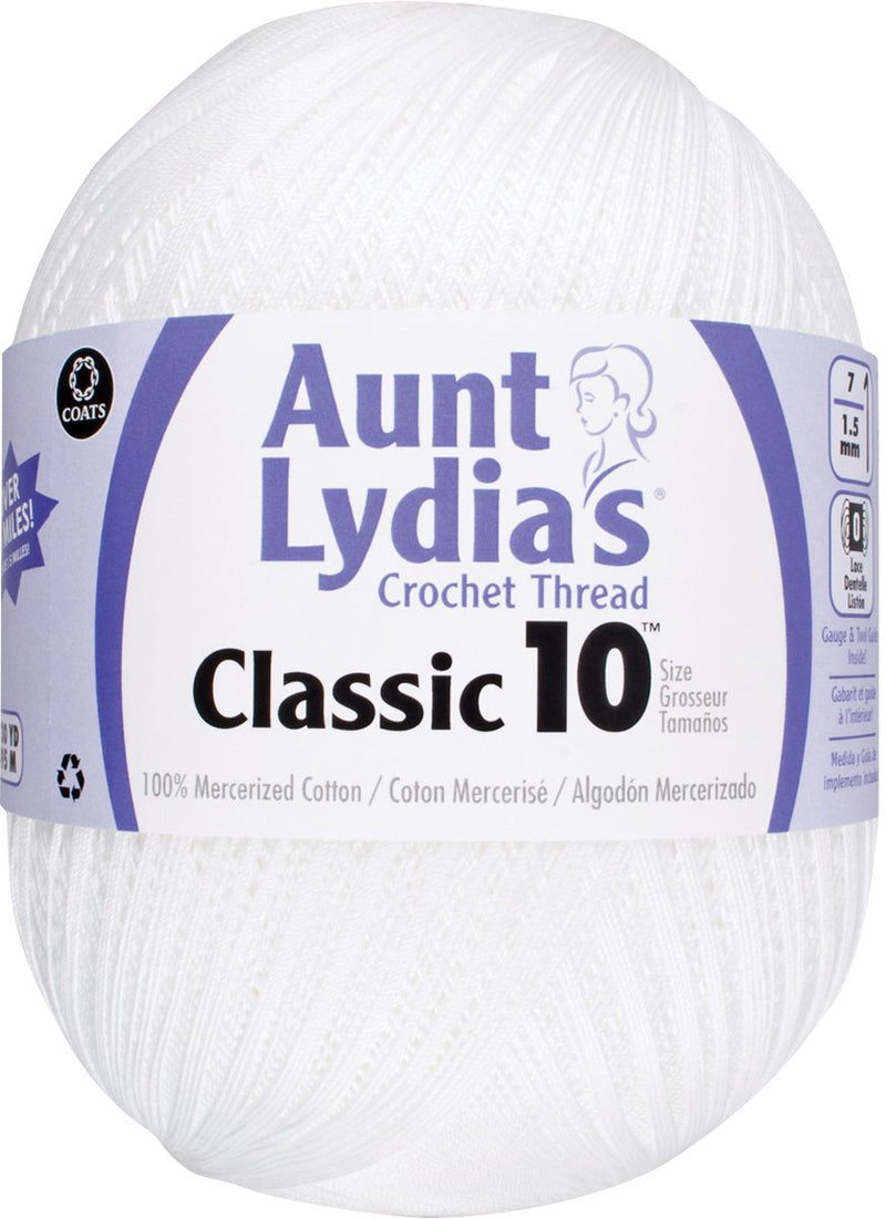 Aunt Lydia Jumbo Crochet Cotton, White 1 - NewNest Australia