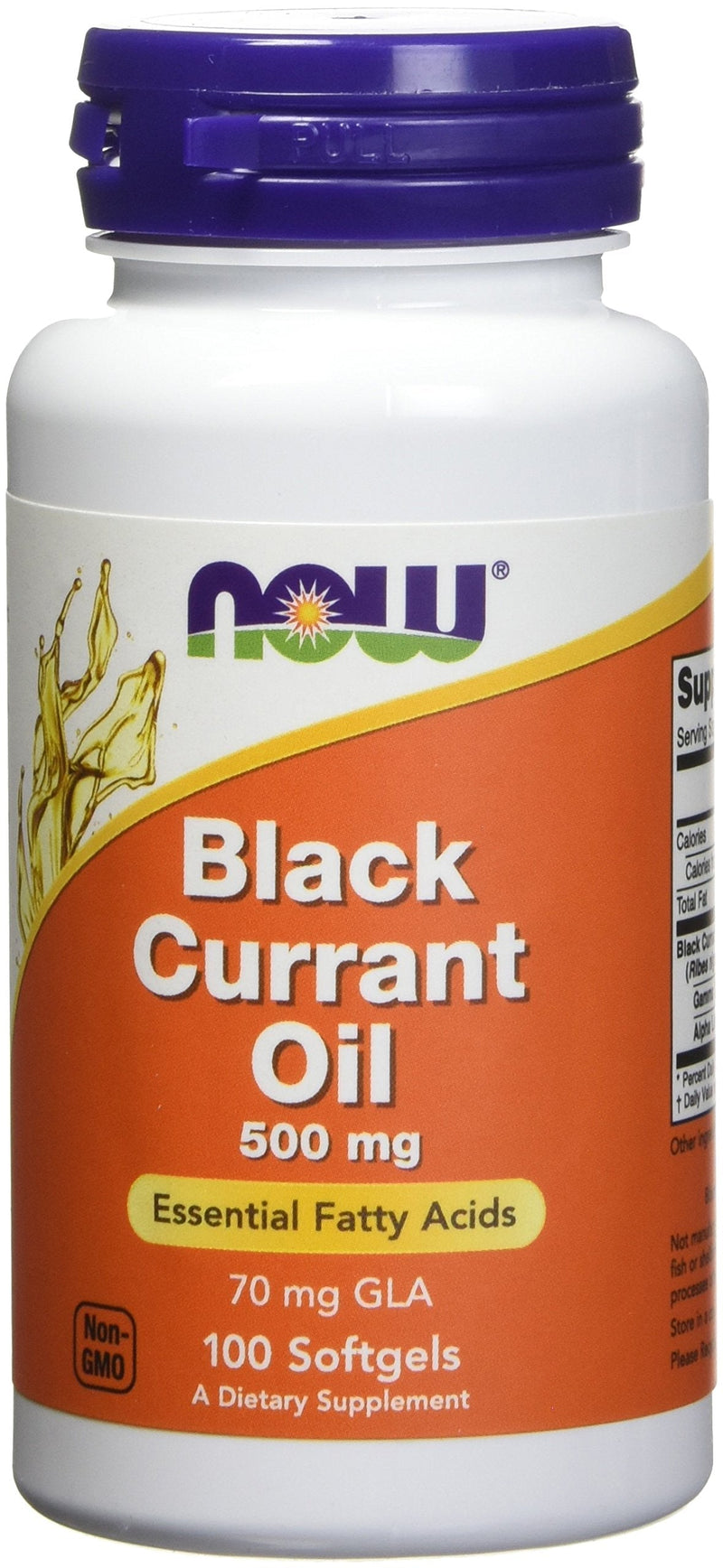 Now Foods Black Currant Oil 500 milligrams - 100 softgels (Pack of 2) - NewNest Australia