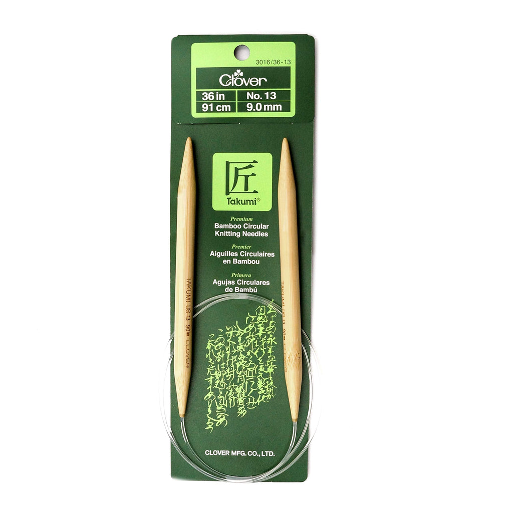 Clover 3016/36-13 Takumi Bamboo Circular 36-Inch Knitting Needles, Size 13 - NewNest Australia