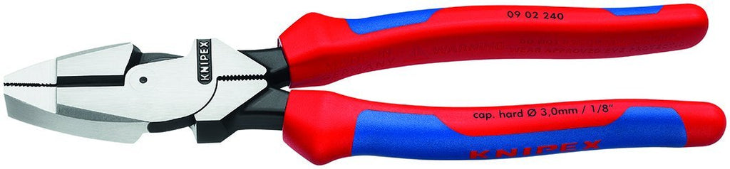 Knipex 09 02 240 SBA 9.5-Inch Ultra-High Leverage Lineman's Pliers Comfort Grip - NewNest Australia