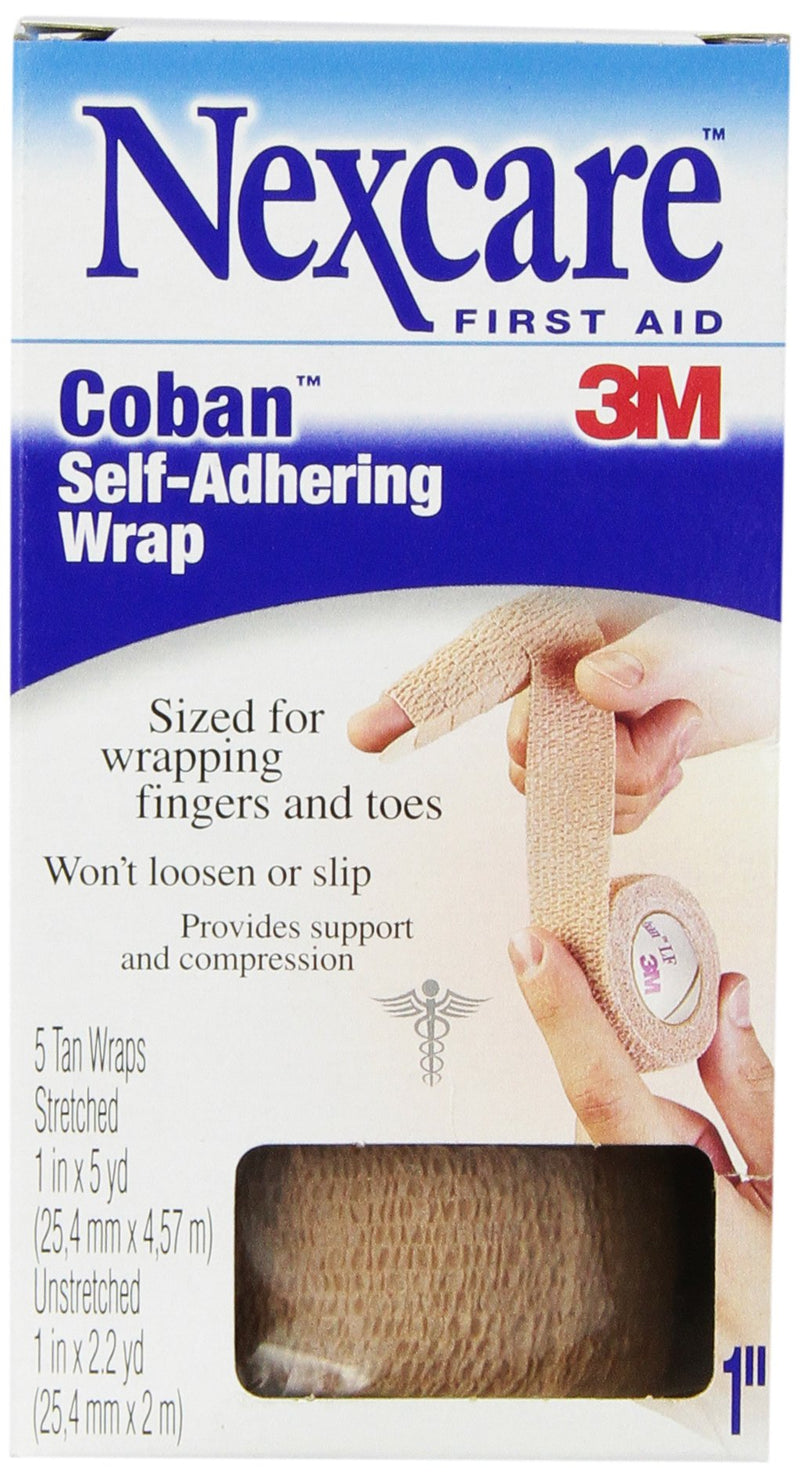 Nexcare Coban Self-Adherent Wrap, Tan, 1" X 5 Yd - NewNest Australia