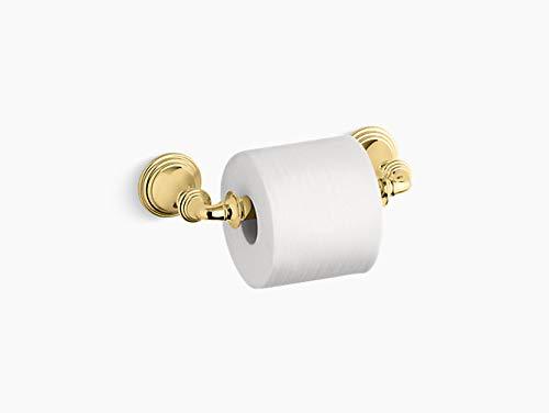 KOHLER K-10554-PB Devonshire Toilet Tissue Holder, Vibrant Polished Brass - NewNest Australia