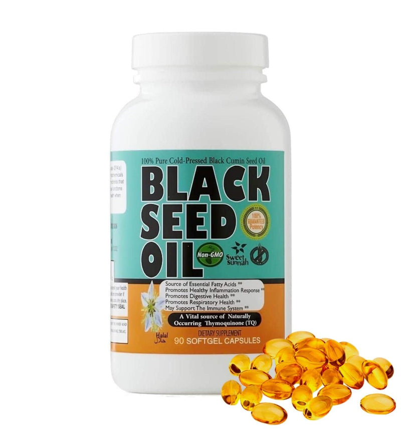 Pure Turkish Black Seed Oil - Antioxidant Black Seed Oil Cold Pressed Capsules - 2.20% Thymoquinone Black Cumin Seed Oil Softgel - Easy To Use Nigella Sativa Capsules – 90 Blackseed Oil Caps Sweet Sunnah - NewNest Australia