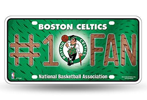 NBA #1 Fan Metal License Plate Tag Boston Celtics - NewNest Australia