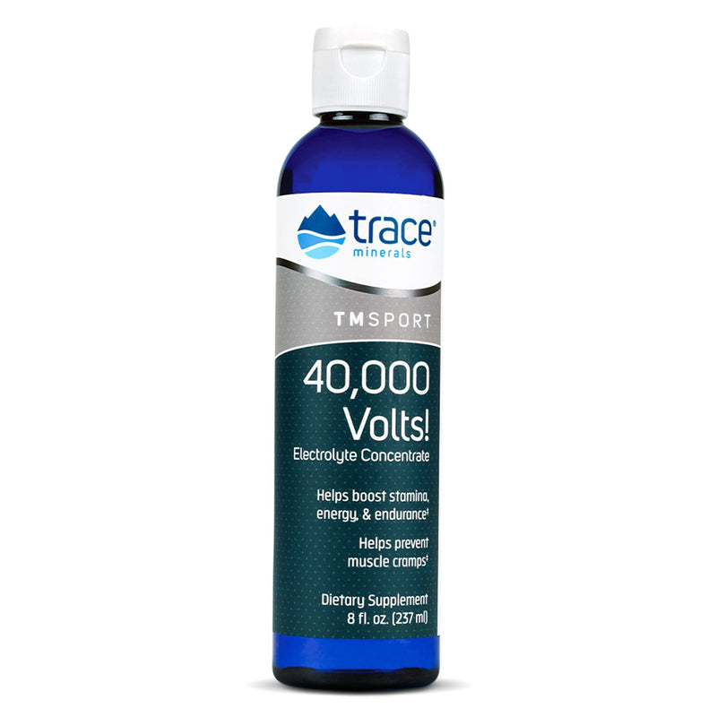 Trace Minerals – 40,000 Volts! (8oz) | Liquid Electrolyte Concentrate Drops | Relief of Dehydration, Leg & Muscle Cramps | Energy Support with Magnesium, Potassium, Sulfate, Boron & Trace Minerals 8 Fl Oz (Pack of 1) - NewNest Australia
