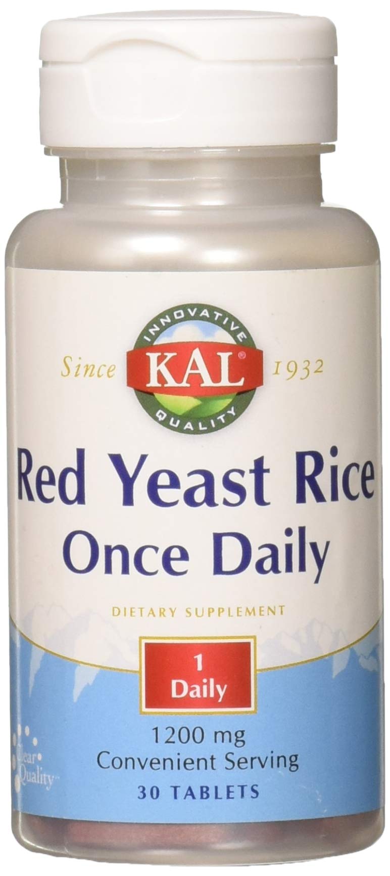 KAL® Red Rice Once Daily 1200mg. Capsules | With Unsaturated Fatty Acids, Amino Acids & Phytonutrients | Rapid Disintegration | 30 Tablets 30 Count - NewNest Australia