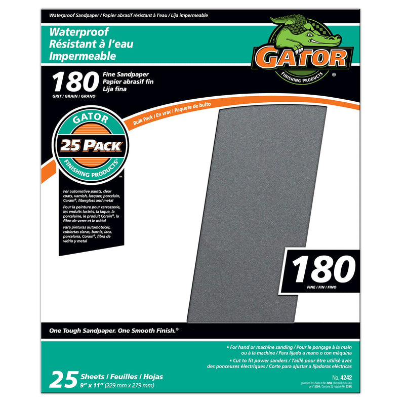 ALI INDUSTRIES 4242 9" x 11" Waterproof Sanding Sheets, Black - NewNest Australia