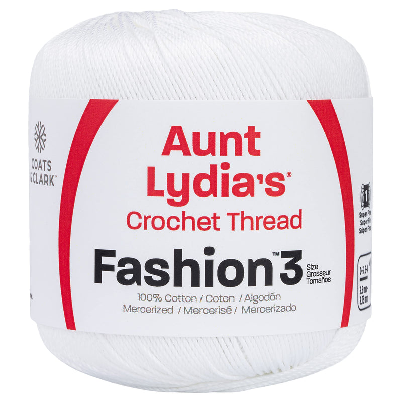 Aunt Lydia Fashion Crochet Thread, White - NewNest Australia