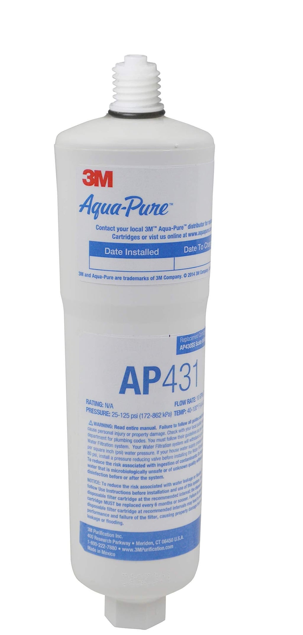 3M Aqua-Pure Whole House Scale Inhibition Inline Replacement Water Cartridge AP431, For Aqua-Pure System AP430SS, Helps Prevent Scale Buildup On Hot Water Heaters, Boilers, Plumbing Pipes and Fixtures Replacement Cartridge - NewNest Australia