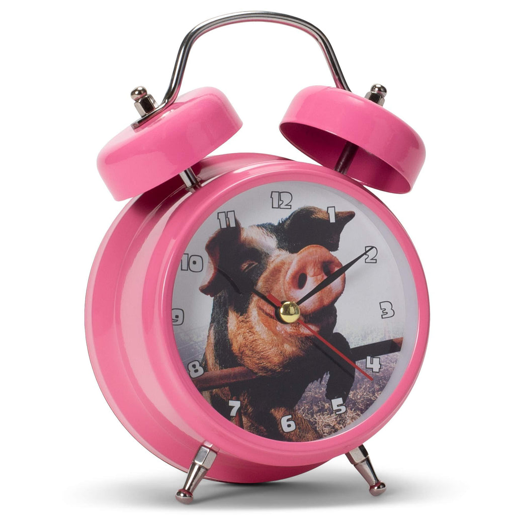 NewNest Australia - Mark Feldstein & Associates Wacky Wakers Pig Bedside Tabletop Alarm Sound Clock 