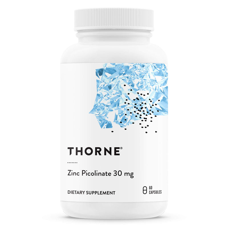 Thorne Research - Zinc Picolinate 30 mg - Well-Absorbed Zinc Supplement for Growth and Immune Function - 60 Capsules 60 Count (Pack of 1) - NewNest Australia