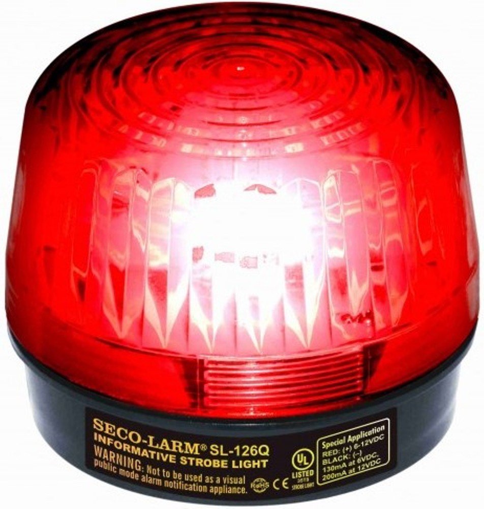 SECO-LARM SL-126Q/R Red Security Strobe Light - NewNest Australia