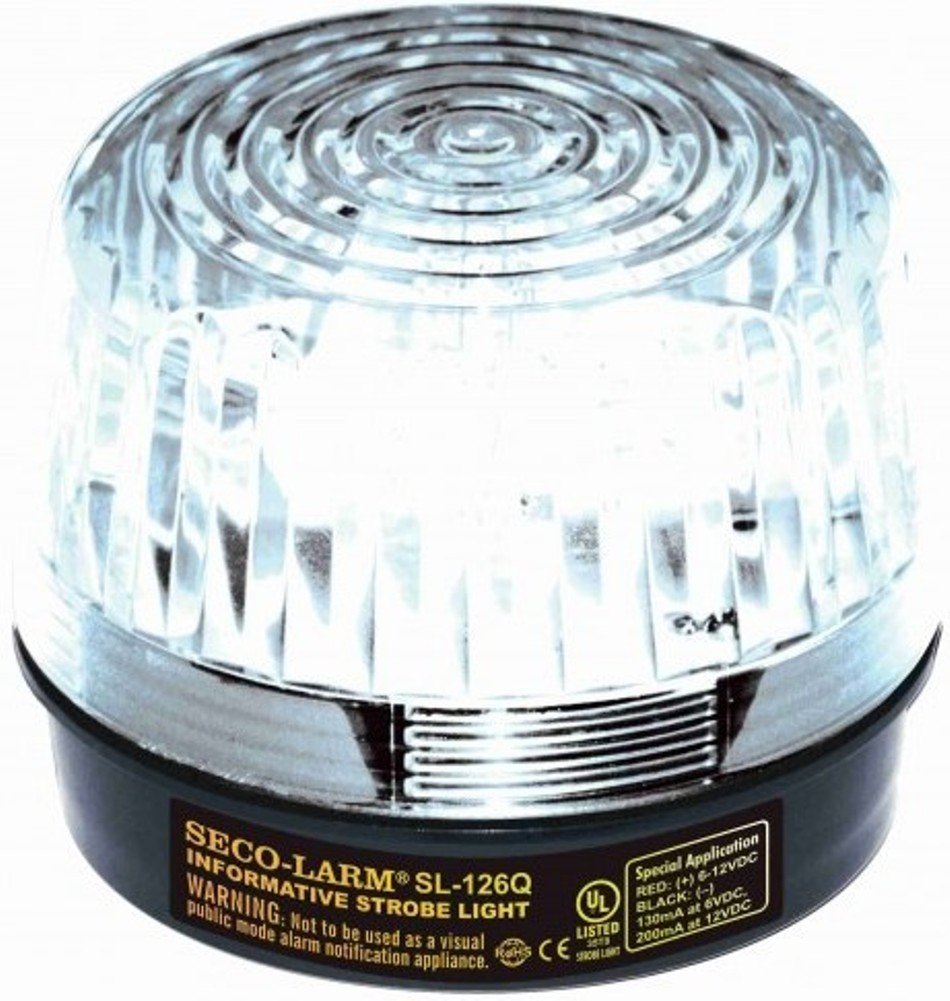 SECO-LARM SL-126Q/C Clear Security Strobe Light - NewNest Australia