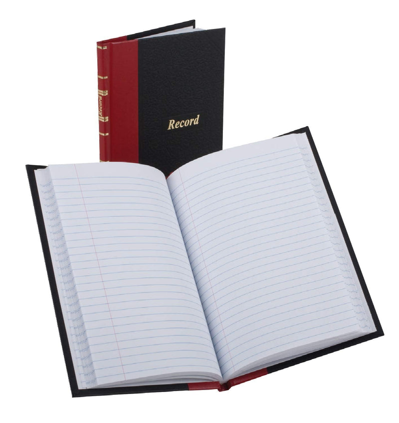 Boorum & Pease 96304 Record/Account Book, Black/Red Cover, 144 Pages, 5 1/4 x 7 7/8 - NewNest Australia