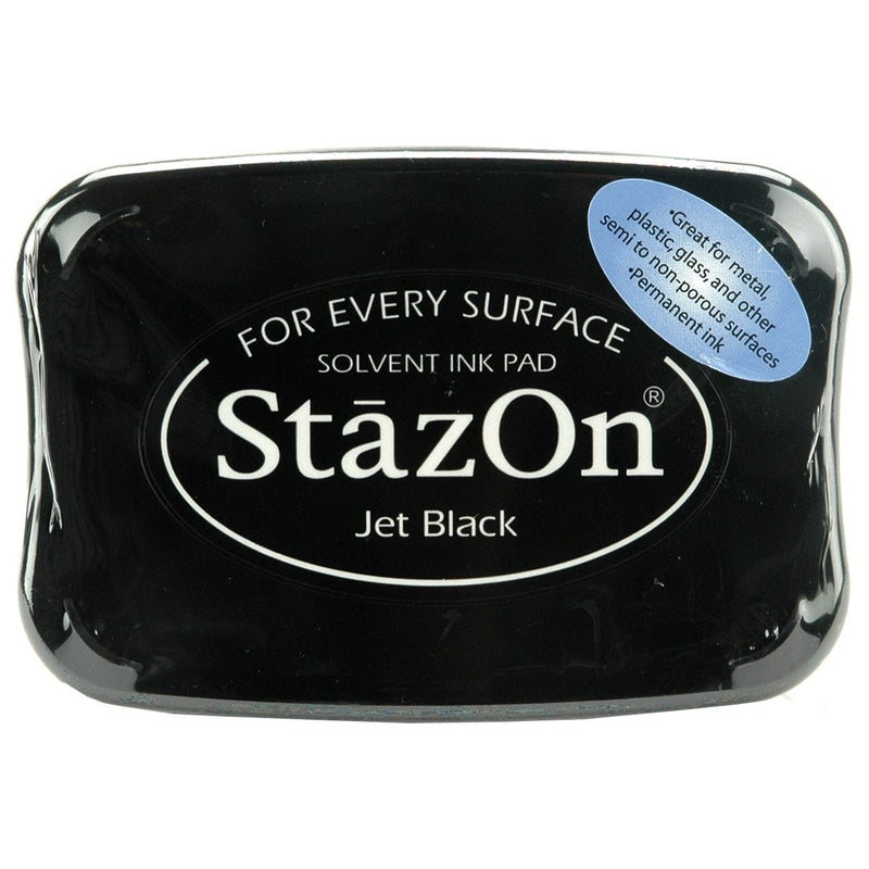 Tsukineko SZ000031 Full-Size StazOn Multi-Surface Inkpad, Jet Black - NewNest Australia