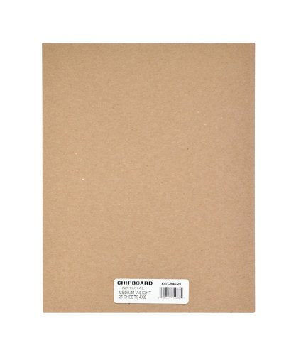 Grafix Medium Weight 4 x 6”, Natural Pack of 25 – Acid-Free 0.055” Chipboard Sheets, Create Three-Dimensional Embellishments for Cards, Papercrafts, Mixed Media, Home Décor, 25 Count - NewNest Australia