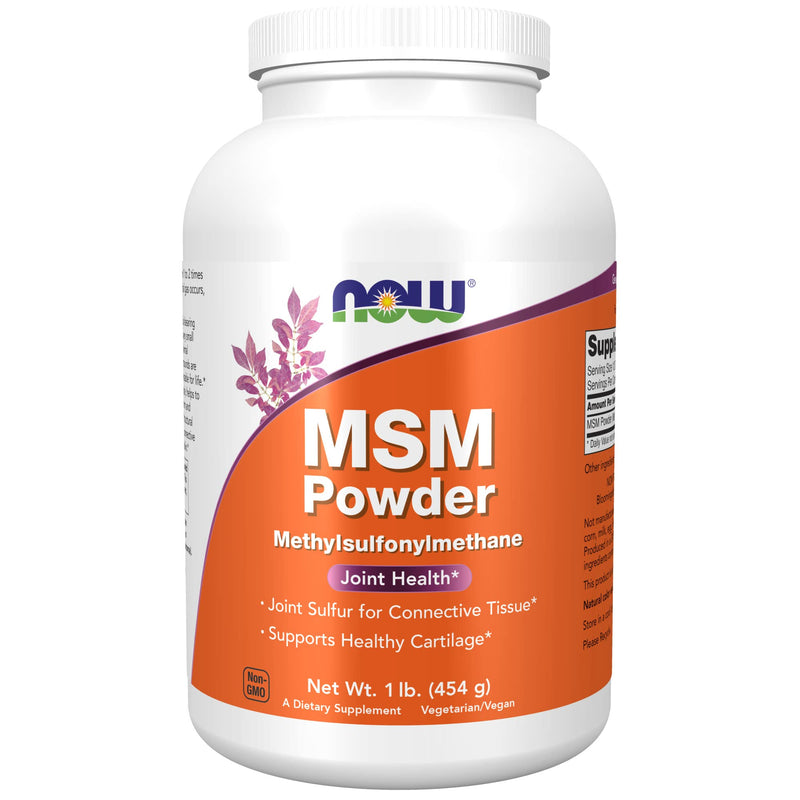 NOW Supplements, MSM (Methylsulfonylmethane) Powder, Supports Healthy Cartilage*, Joint Health*, 1-Pound 1 Pound (Pack of 1) - NewNest Australia