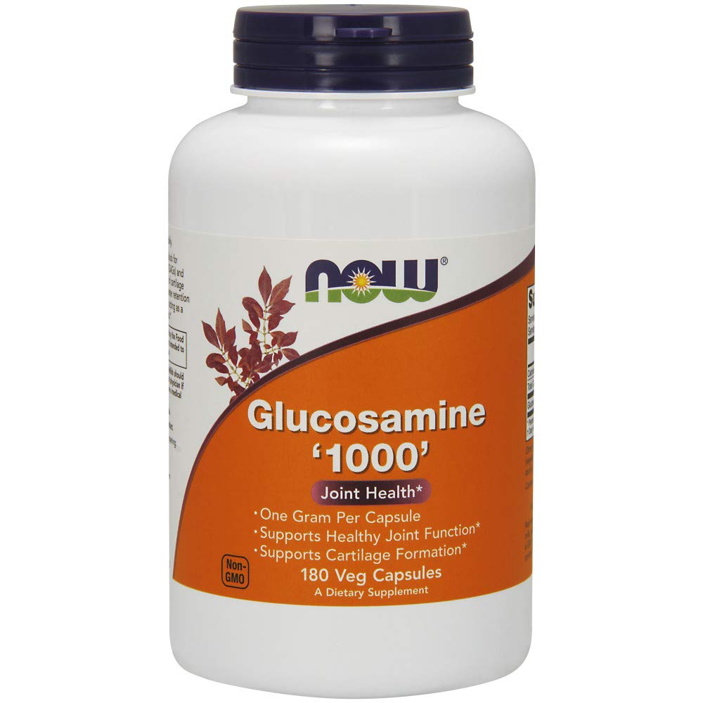 NOW Supplements, Glucosamine '1000', with UL Dietary Supplement Certification, 1 g Per Capsule, 180 Veg Capsules - NewNest Australia