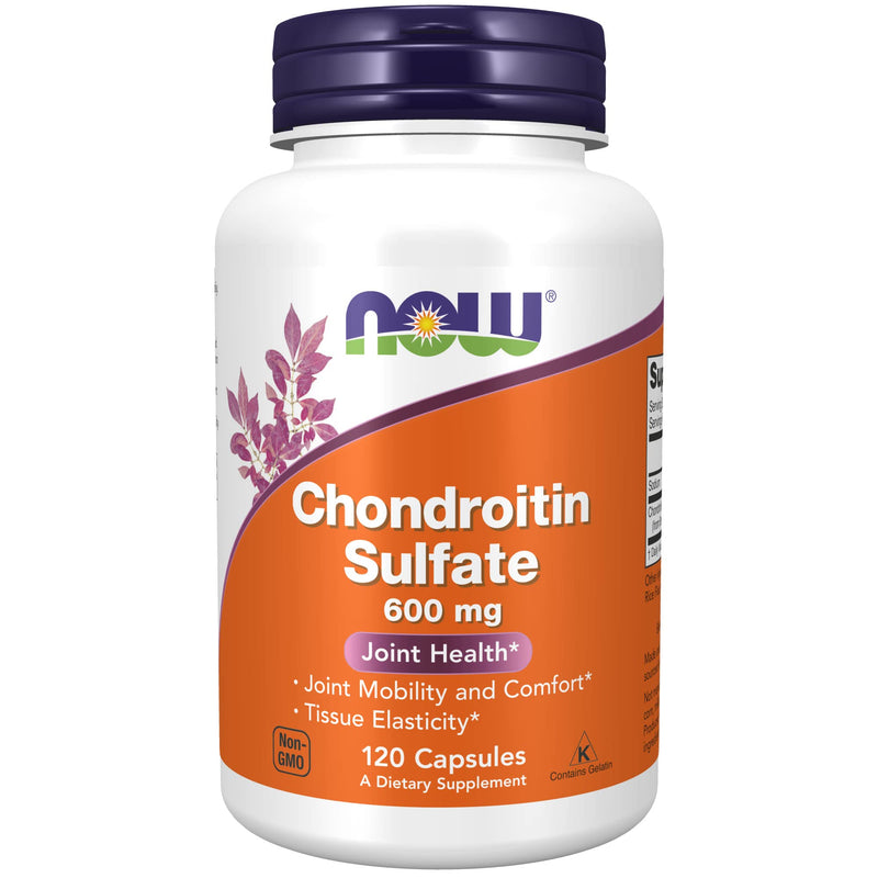 NOW Supplements, Chondroitin Sulfate 600 mg (a Glycosaminoglycan), 120 Capsules - NewNest Australia