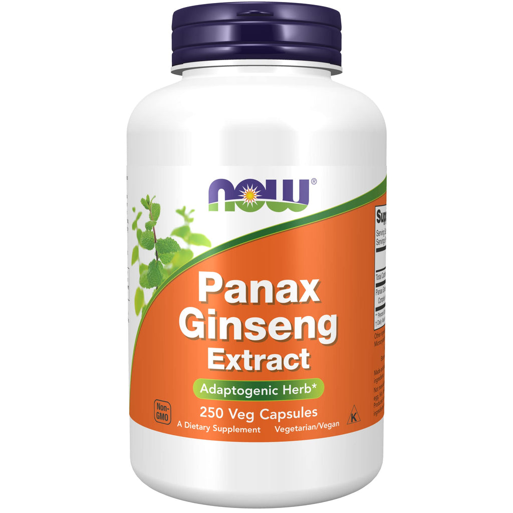 NOW Supplements, Panax Ginseng 500 mg, 250 Capsules - NewNest Australia