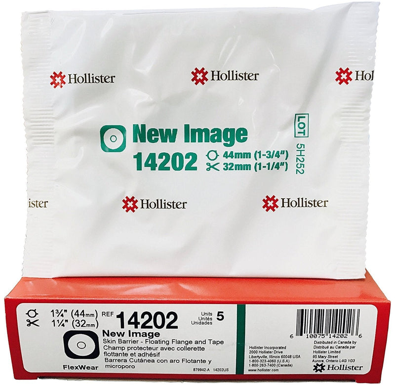 Hollister New Image Skin Barrier Cut To Fit 1 3/4" Flange With Tape - Box of 5 - Model 14202 - NewNest Australia