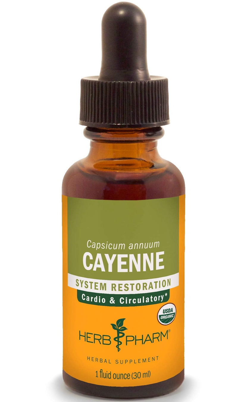 Herb Pharm Certified Organic Cayenne Extract for Cardiovascular and Circulatory Support - 1 Ounce 1 Fl Oz (Pack of 1) - NewNest Australia