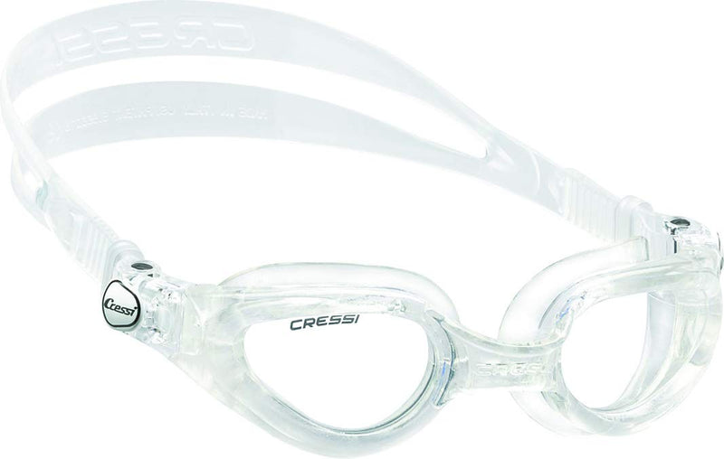 Cressi Adult Swimming Goggles with Flat Lenses for Natural Vision | Right Made in Italy Clear Lenses Clear/Clear - NewNest Australia