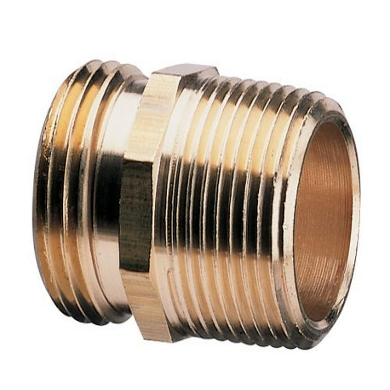 Nelson 855714-1001 Industrial Double-Male Brass Pipe and Hose Fitting for Connecting to 3/4-Inch, Female,Gold Gold - NewNest Australia