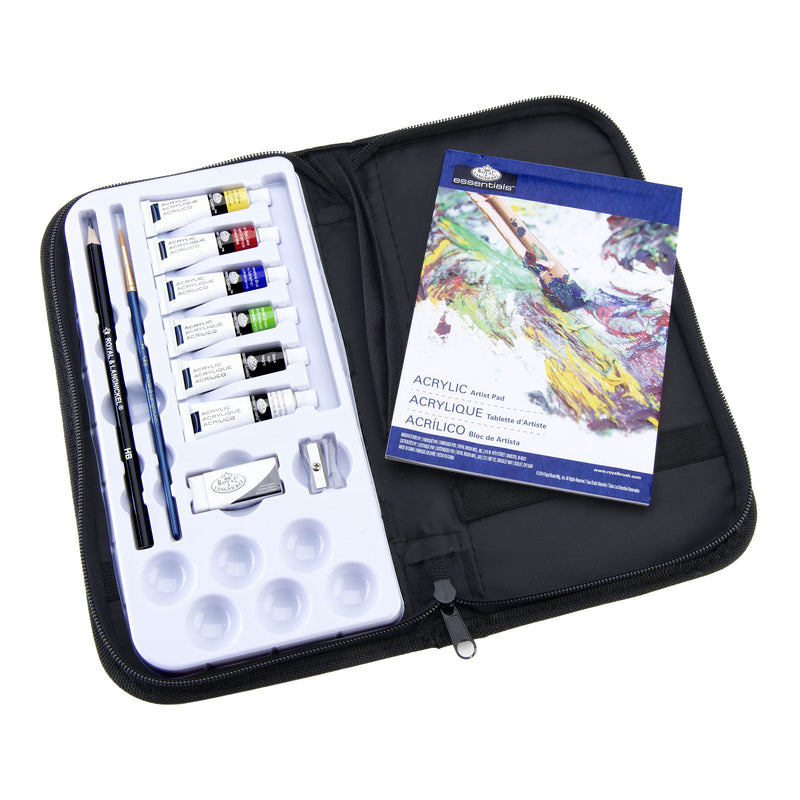 Royal & Langnickel Acrylic Paint Essentials Keep N' Carry Set - NewNest Australia