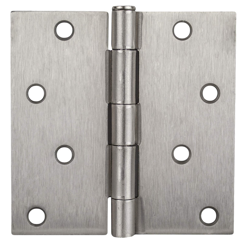 Global Door Controls 4 in. x 4 in. Satin Nickel Plain Bearing Steel Hinge - Set of 2 Small - NewNest Australia