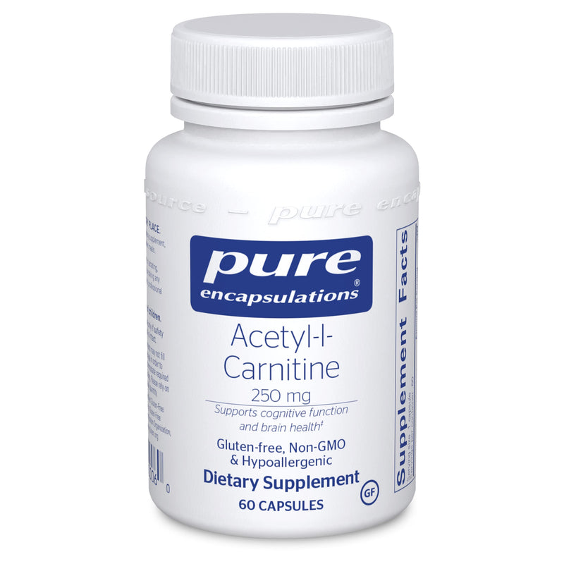 Pure Encapsulations Acetyl-l-Carnitine 250 mg | Memory Supplement for Brain, Focus, and Calmness* | 60 Capsules - NewNest Australia