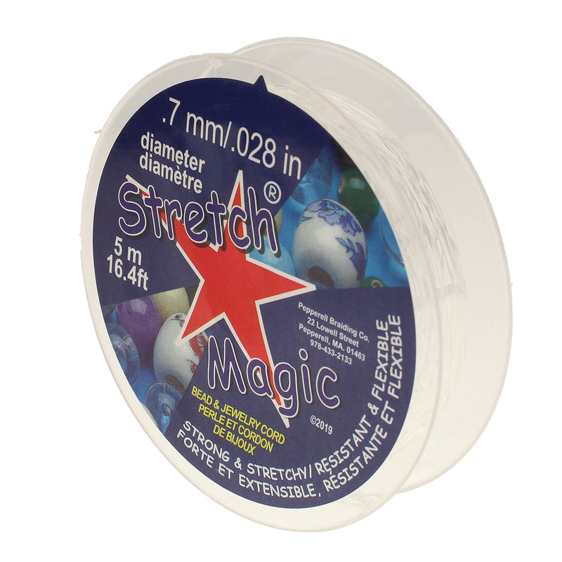 Pepperell SMF-1-5 0.7mm Stretch Magic Bead and Jewelry Cord, 5m, Clear - NewNest Australia