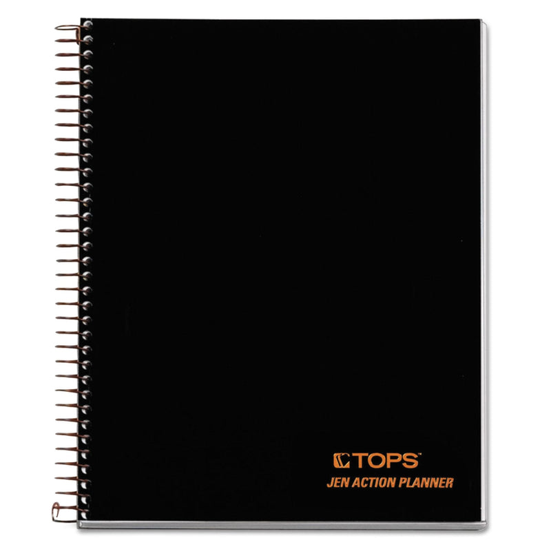 TOPS Products Journal Notetaking Planner, Wirebound, Ruled, 8-1/2"x6-3/4", Black (TOP63827) , White - NewNest Australia