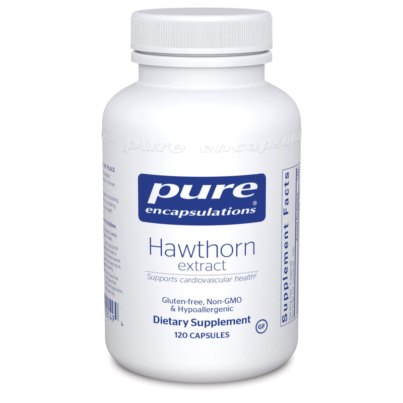 Pure Encapsulations - Hawthorn Extract - Crataegus Oxyacantha Hypoallergenic Supplement for Cardiovascular System Support - 120 Capsules Standard Packaging - NewNest Australia