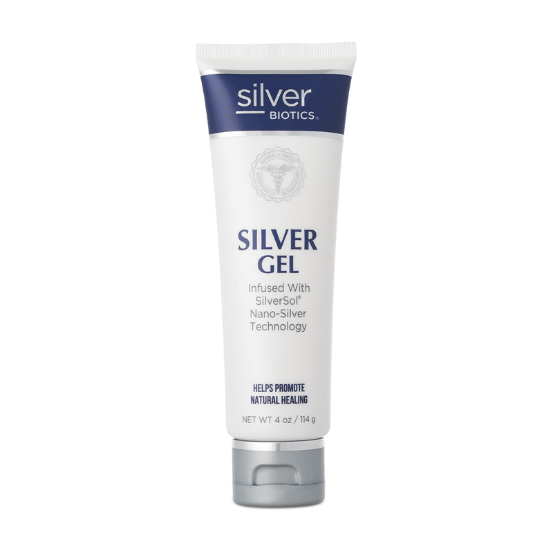 American Biotech Labs - Silver Biotics - Silver Gel - SilverSol Nano-Silver Infused Hydrogel - 4 oz. 4 Ounce (Pack of 1) - NewNest Australia
