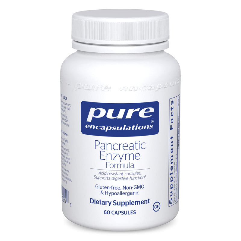 Pure Encapsulations Pancreatic Enzyme Formula | Supplement to Support The Optimal Digestion of Food and Absorption of Nutrients* | 60 Capsules 60 Count (Pack of 1) Standard Packaging - NewNest Australia