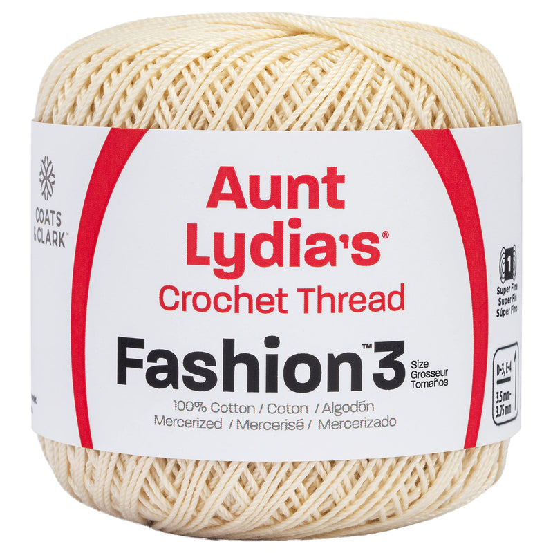 Coats Crochet Fashion Crochet Thread, 3, Bridal White - NewNest Australia