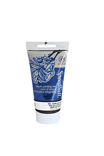 Speedball Water Soluble Block Printing Ink, Black, 2-1/2 Ounces - 380663 - NewNest Australia