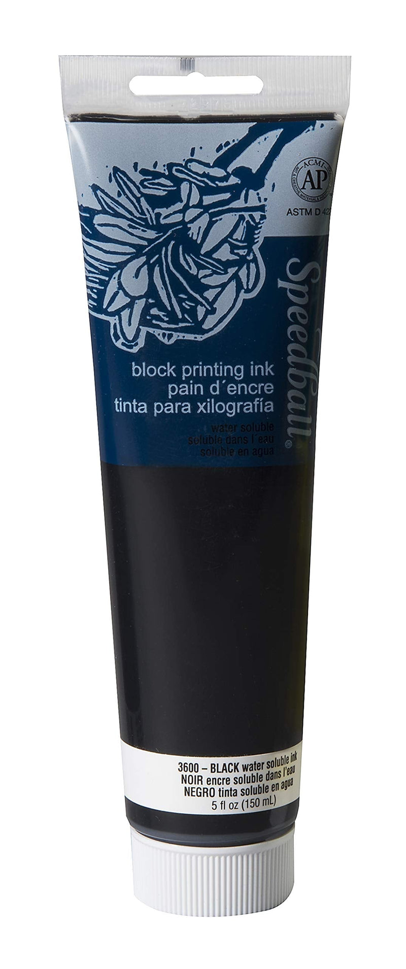 Speedball Water-Soluble Block Printing Ink, 5-Ounce Tube, Black - NewNest Australia