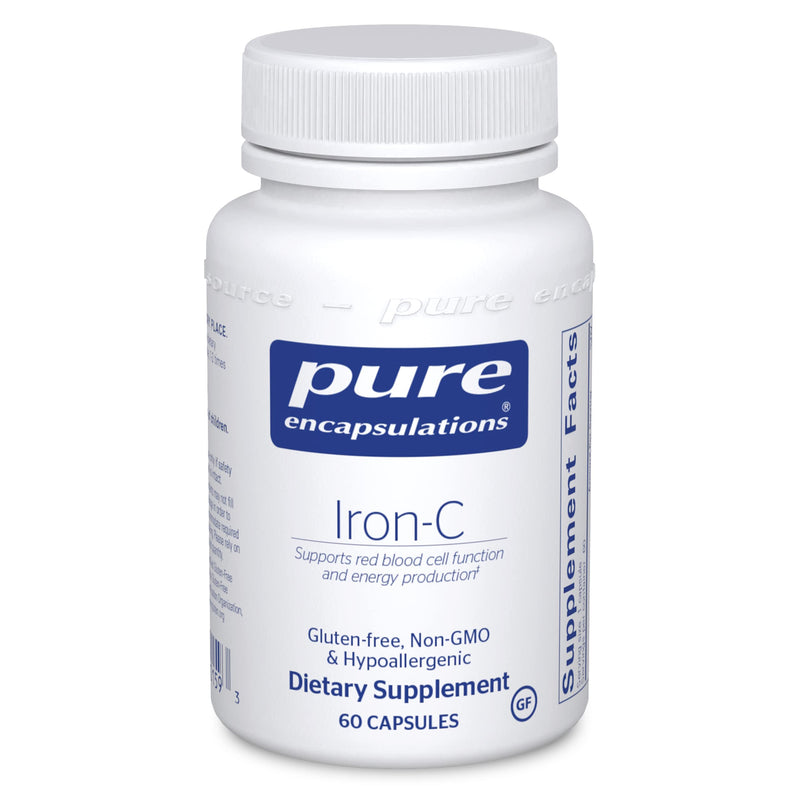 Pure Encapsulations Iron-C | Iron and Vitamin C Supplement to Support Muscle Function, Red Blood Cell Function, and Energy* | 60 Capsules Standard Packaging - NewNest Australia