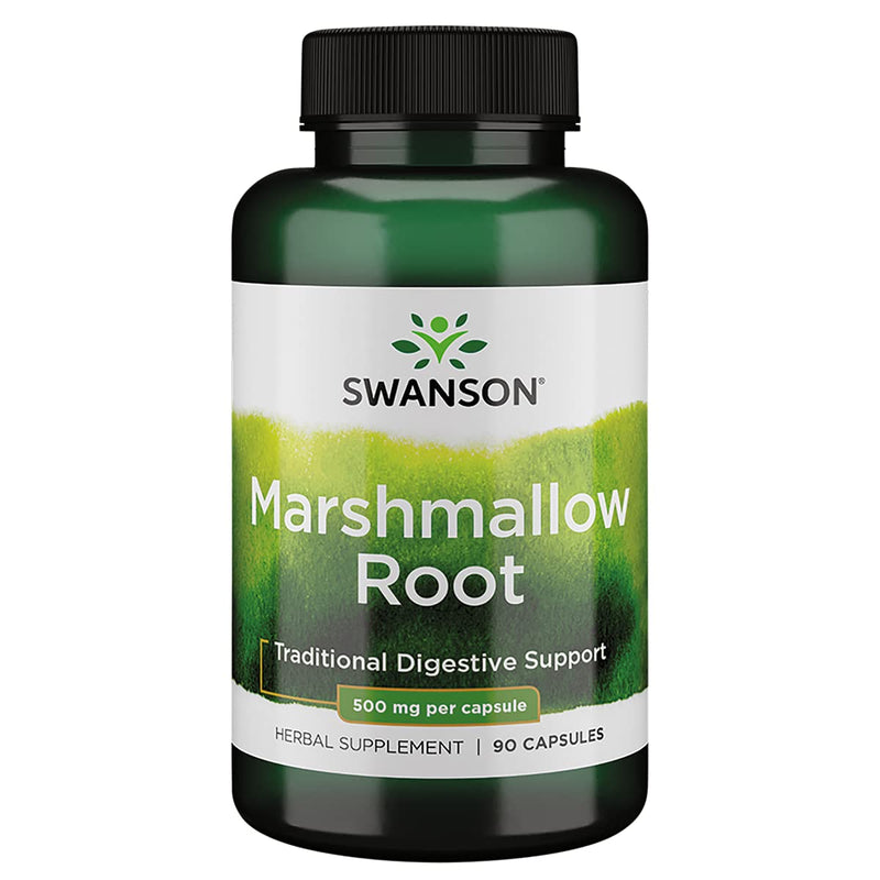 Swanson Marshmallow Root Healthy Supports Respiratory Function Digestive Support 500 Milligrams 90 Capsules 1 - NewNest Australia